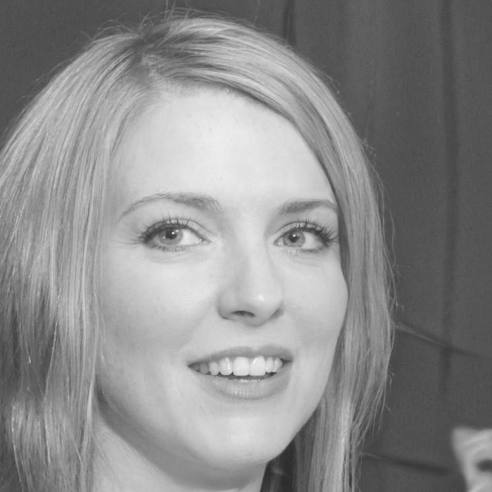 Petra Novak reviewing financial models